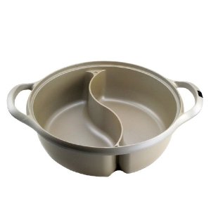 パール金属 吟味 IH対応 ガラス蓋付アルミ鋳物製仕切り付 卓上鍋 28cm H-8157_02