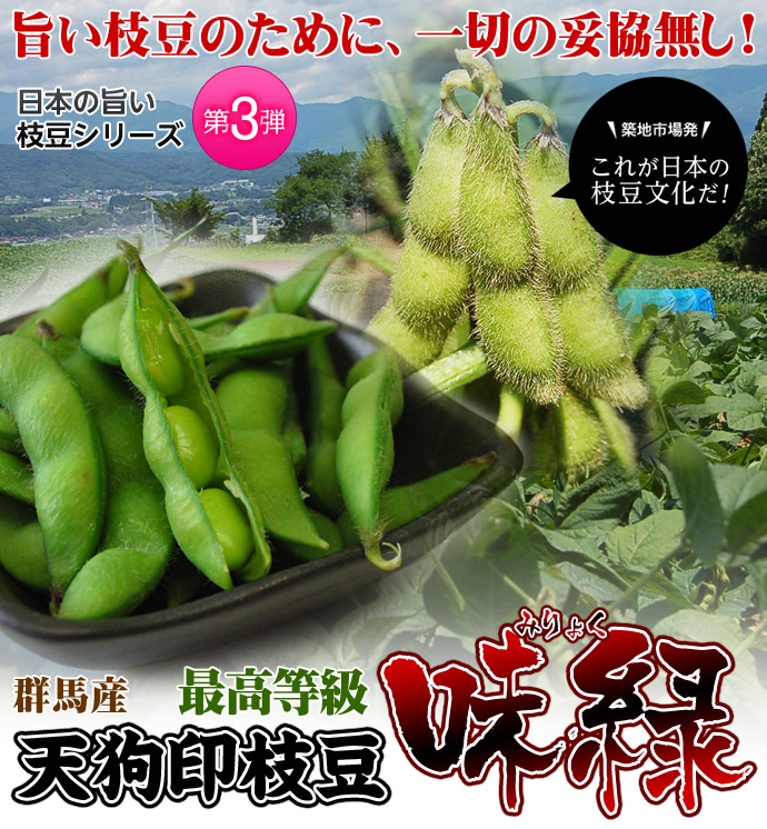 群馬県産 天狗印枝豆 味緑