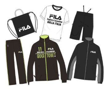 (フィラ)FILA 2014年新春予約福袋 ジャージ上下セットが必ず入る男の子6点入り福袋-2014年 Amazon