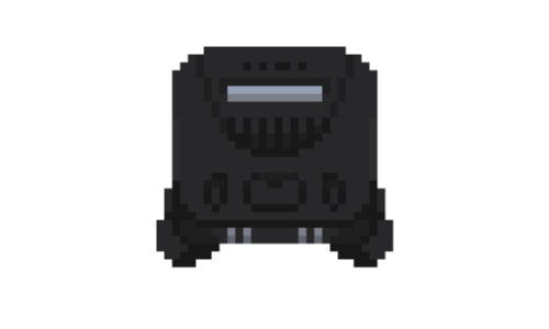 レトロゲーム機（ニンテンドー64）のドット絵イラスト フリー素材