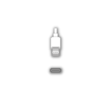 USB（ライトニング）のドット絵イラスト フリー素材