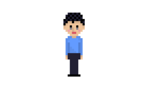 男性のドット絵イラスト