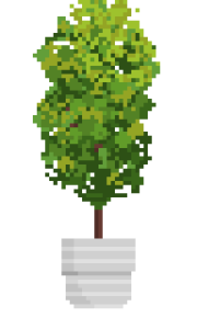 観葉植物（シェフレラ） ドット絵イラスト フリー素材