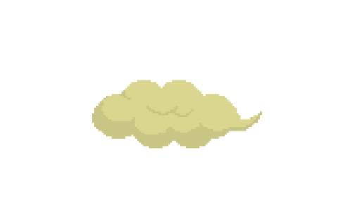 筋斗雲（きんとうん）のドット絵イラスト フリー素材