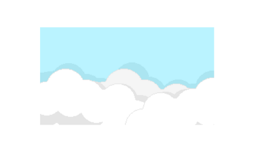 空と雲の背景素材 ドット絵イラスト フリー素材