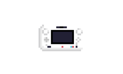 WiiUコントローラーのドット絵イラスト