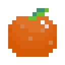 オレンジのドット絵イラスト フリー素材