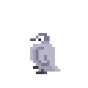 ペンギンのドット絵イラスト フリー素材