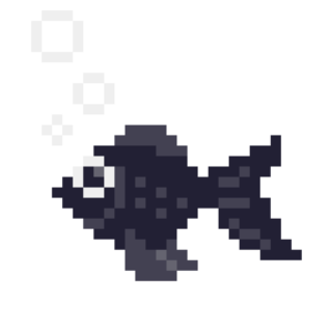 金魚のドット絵イラスト フリー素材