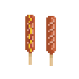 フランクフルトのドット絵イラスト フリー素材