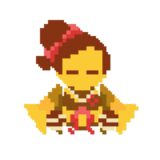 原神「千織(ちおり)のたもと」ドット絵イラスト フリー素材