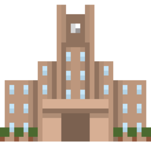 大学 ドット絵イラスト フリー素材